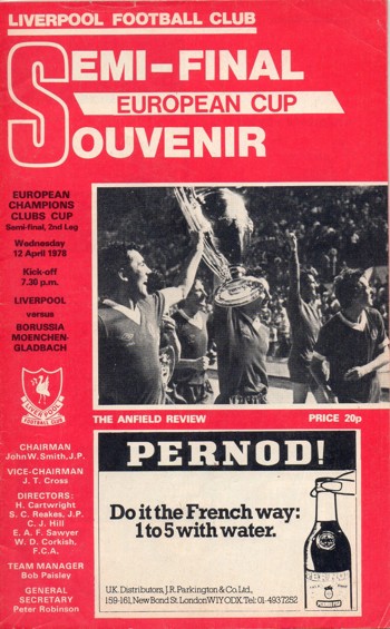 Match programme